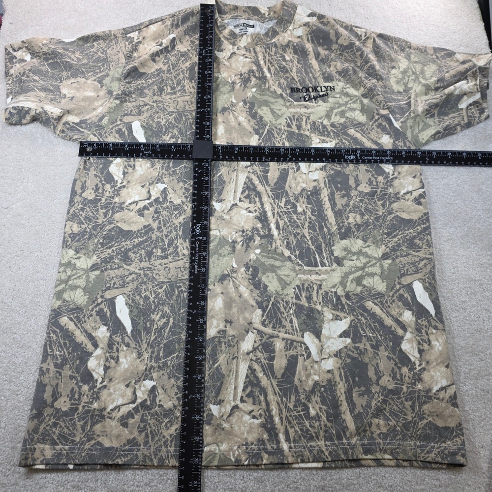 Rock Salt Brooklyn Originals T-Shirt Mens 2X Camo Real Tree Embroidered Logo - Picture 8 of 9